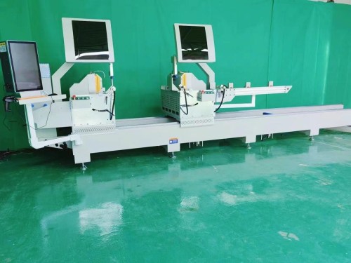 aluminum profile CNC double-head precision cutting saw Model: LJZ2-CNC-500×4200