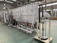 Vertical insulating glass automatic sealing line